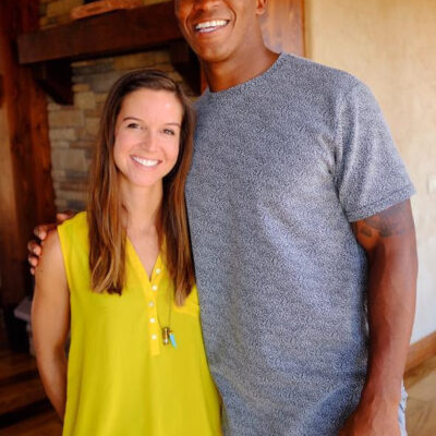 Shaina Williams with Denver's Demaryius Thomas